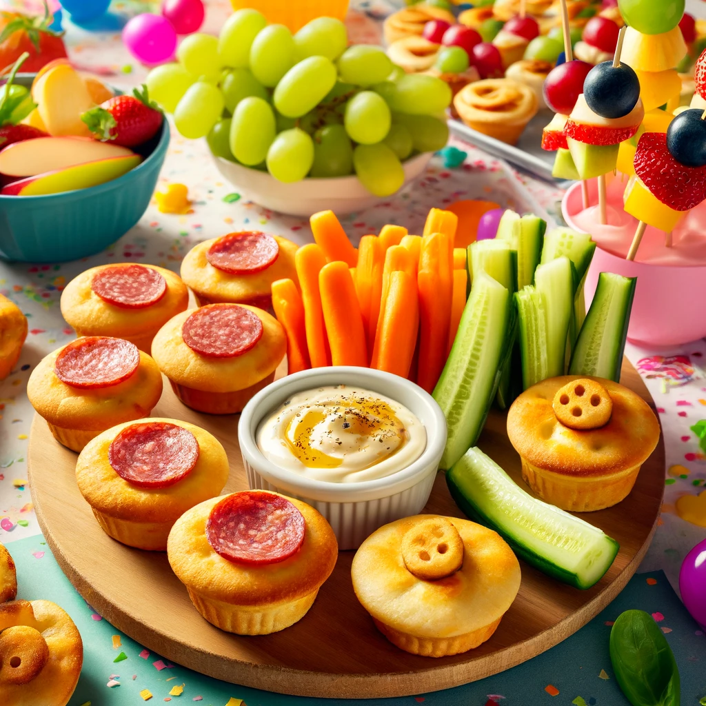 Bunter Fingerfood-Mix für Kinderpartys